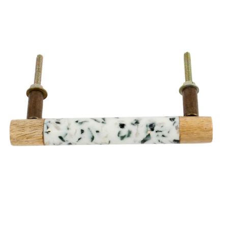 Terrazzo Marble Round Wood Handles